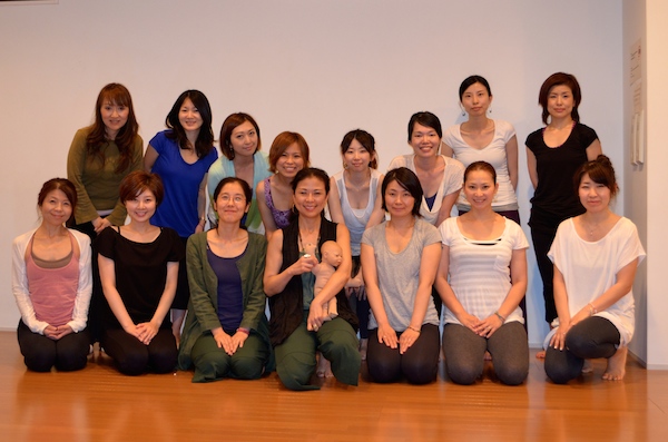 2014/07/06 Workshop: Postpartum Yoga Guidance by Kumiko Mack & Sayaka Nagano at Be Yoga Japan, Hiroo, Tokyo