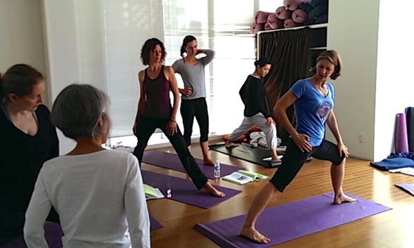 Meg Mccreery teaching 200-hour Teacher Training Course at Be Yoga Japan, Hiroo, Tokyo